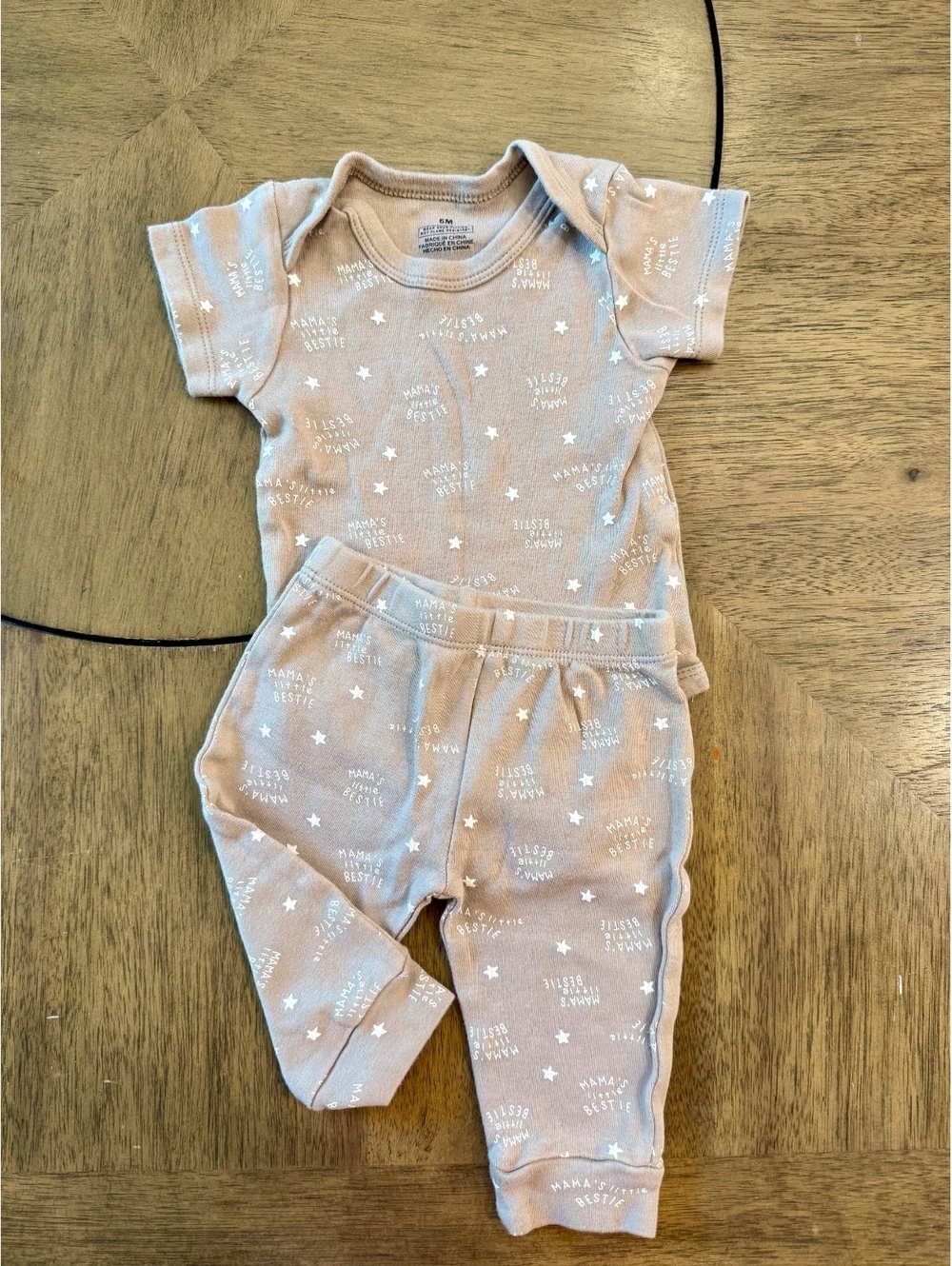 2-Piece Outfit Set Size 6 Months Brown